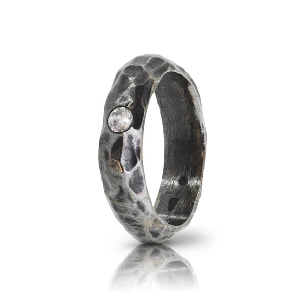 BLACK SILVER RING