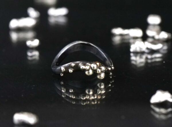 OXIDISED SILVER RING