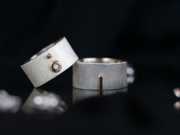 White Gold Wedding Rings - Image 2