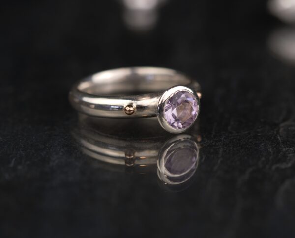 SILVER AMETHYST RING - Image 2