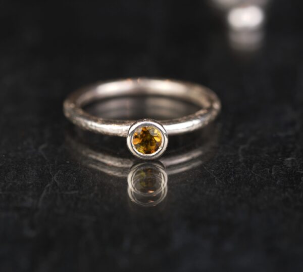 SILVER TOURMALINE RING