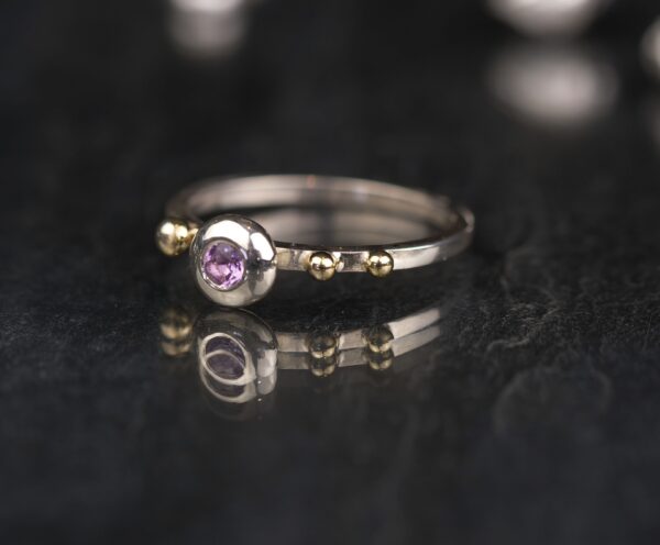 SILVER AMETHYST RING - Image 2